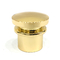 Klasyczne aluminiowe kapsle na perfumy w kolorze jasnego złota Zamak